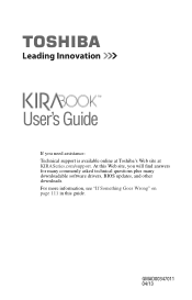 Toshiba KIRAbook 13 i5 Touch User Guide