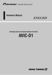 Pioneer AVIC-D1 Installation Manual