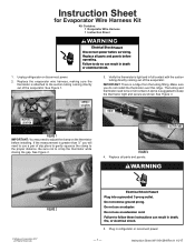 Whirlpool WRFA60SMH Instruction Sheet