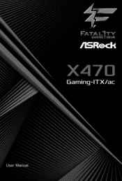 ASRock Fatal1ty X470 Gaming-ITX/ac User Manual
