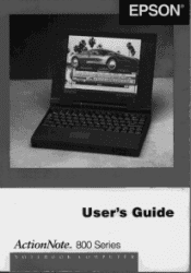Epson ActionNote 866C User Manual