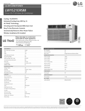 LG LW1521ERSM Specification