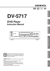 Onkyo DV-S717 Instruction Manual