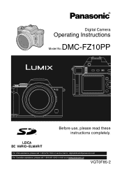 Panasonic DMC-FZ10S Digital Still Camera
