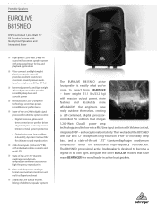 Behringer B815NEO Product Information Document