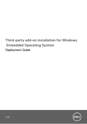 Dell Wyse 5470 All-In-One Third-party add-on installation for Windows Embedded Operating System Deployment Guide