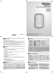 Haier FCD-JTSA60-III User Manual
