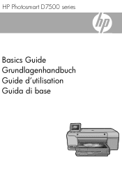 HP Photosmart D7500 Basic Guide