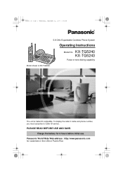 Panasonic KX-TG524 KX-TG5240 KX-TG5243 Operating Instructions