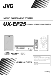 JVC UX-EP25 Instruction Manual