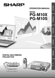 Sharp PG-M10SU PG-M10SU , PG-M10XU Operation Manual