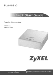ZyXEL PLA-402 v3 Quick Start Guide