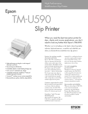 Epson TM-U590 Product Data Sheet