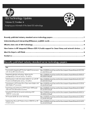 HP ProLiant SL165z ISS Technology Update Volume 8, Number 6