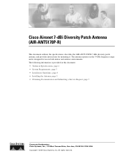 Cisco AIR-ANT5170P-R User Guide