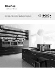 Bosch NETP068SUC Installation Instructions
