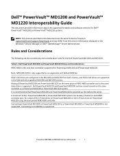 Dell PowerVault MD1220 Interoperability Guide