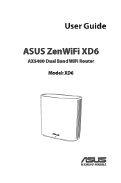 Asus ZenWiFi XD6 SeriesXD6/XD6S ZenWiFi XD6 users manual