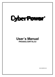 CyberPower PR5000LCDRTXL5U User Manual