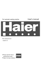 Haier HWM75-78 User Manual