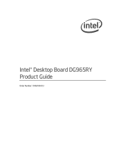 Intel DG965RY Intel Desktop Board DG965RY Product Guide  English