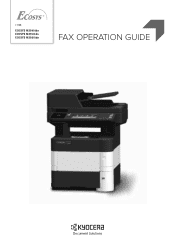 Kyocera ECOSYS M3550idn ECOSYS M3540idn/M3550idn/M3560idn Fax Operation Guide