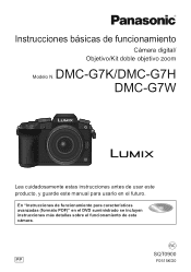 Panasonic LUMIX G7 DMC-G7 Spanish Operating Manual