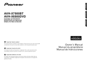 Pioneer AVH-X7800BT Owner s Manual