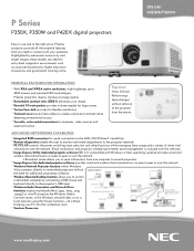 NEC NP-P420X P350W : spec brochure