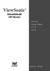 ViewSonic E50-8 E50C/SB-7 User Guide, English