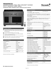 Thermador PRD484NCGU Product Specs
