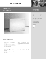 Frigidaire FFFC07M1QW Product Specifications Sheet