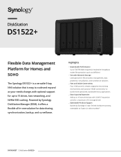 Synology DS1522 Datasheet