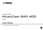 Yamaha YAS-408 MusicCast BAR 400 YAS-408 Owners Manual