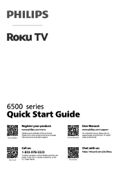Philips 40PFL6533 Quick start guide