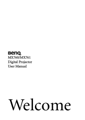 BenQ MX760 MX760 User Manual