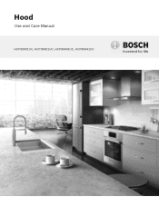 Bosch HCP80641UC Use and Care Manual
