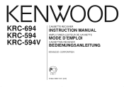 Kenwood KRC-694 User Manual 1