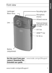 zoet koolstof ernstig Kodak Zi8 - Pocket Video Camera Manual