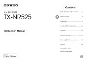 Onkyo TX-NR525 Owner's Manual English