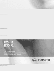 Bosch B24IR70SRS Use & Care Manual