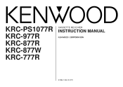 Kenwood KRC-877W User Manual