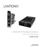 Lantronix C6310-3340 C6310-3340 and S6310-3340 User Guide Rev A