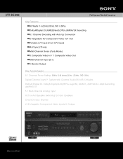 Sony STR-DE598 Marketing Specifications