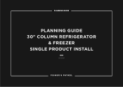 Fisher and Paykel RS3084FRJ1 Planning Guide Integrated Columns