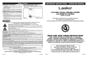 Lasko CC24846 User Manual