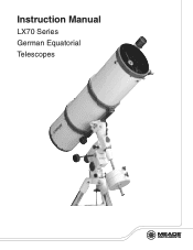 Meade LX70 R6 6 inch Instruction Manual