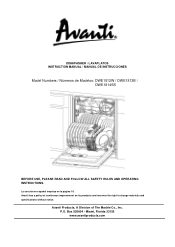 Avanti DWE1812W Instruction Manual