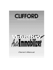 Clifford VirtualKey AutoImmobilizer Owners Guide