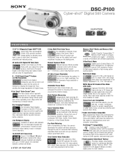 Sony DSC-P100LJ Marketing Features & Specifications